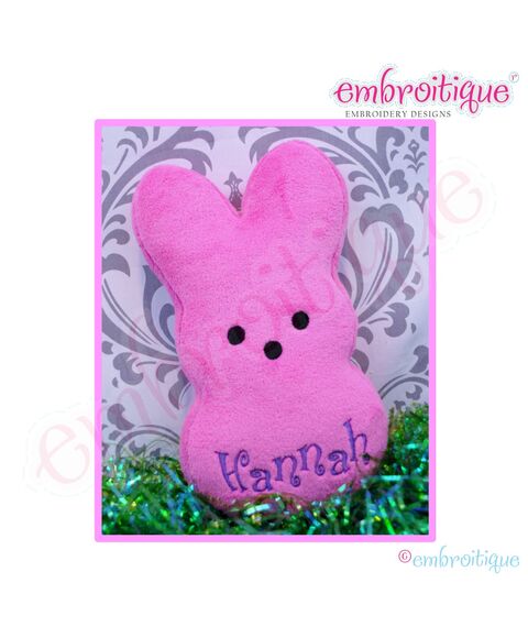 Posh and Proper - Candy Bunnies - PDF Combination Sewing & Embroidery Pattern