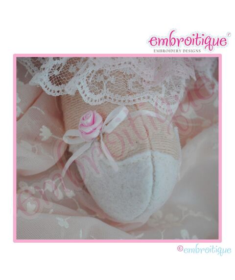Posh and Proper - Doodley Dolls Flower Girl Add On PDF Sewing & Embroidery Pattern, 4 image