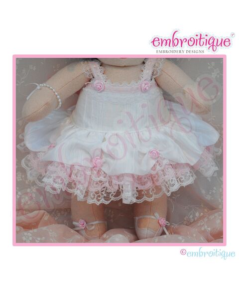 Posh and Proper - Doodley Dolls Flower Girl Dress Add-On PDF Sewing Pattern