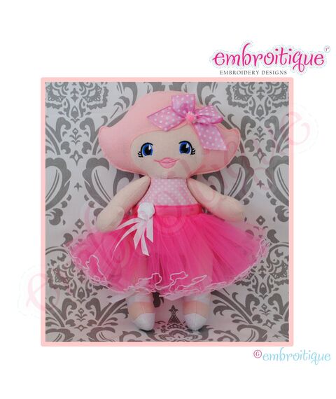 Posh and Proper - Doodley Dolls Tutus and Ballet Shoes Add-On PDF Sewing Pattern, 2 image