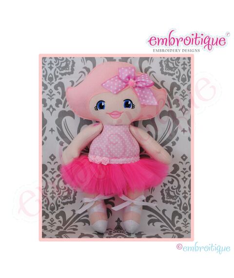 Posh and Proper - Doodley Dolls Tutus and Ballet Shoes Add-On PDF Sewing Pattern, 5 image