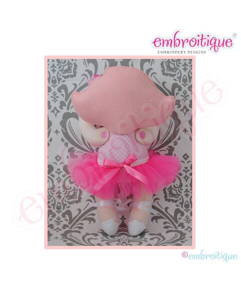 Posh and Proper - Doodley Dolls Tutus and Ballet Shoes Add-On PDF Sewing Pattern, 6 image