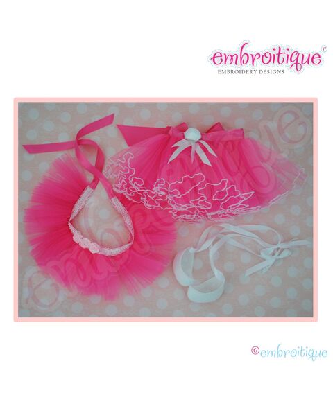 Posh and Proper - Doodley Dolls Tutus and Ballet Shoes Add-On PDF Sewing Pattern