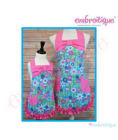 Posh and Proper - Mother & Daughter Apron - PDF Sewing Pattern