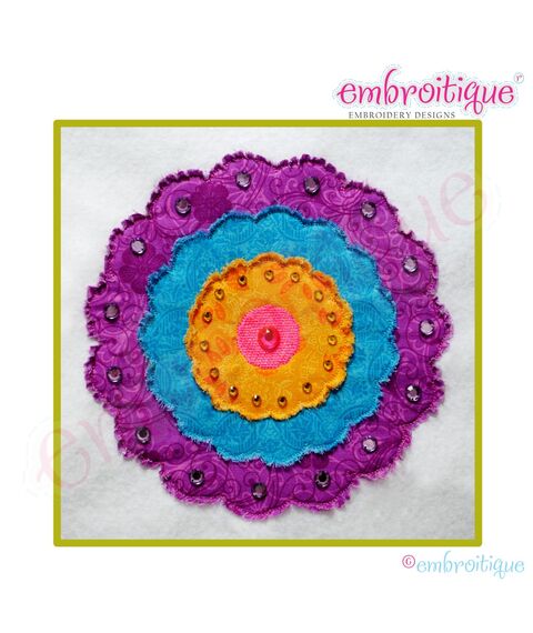 Pretty Poppy Raw Edge Applique