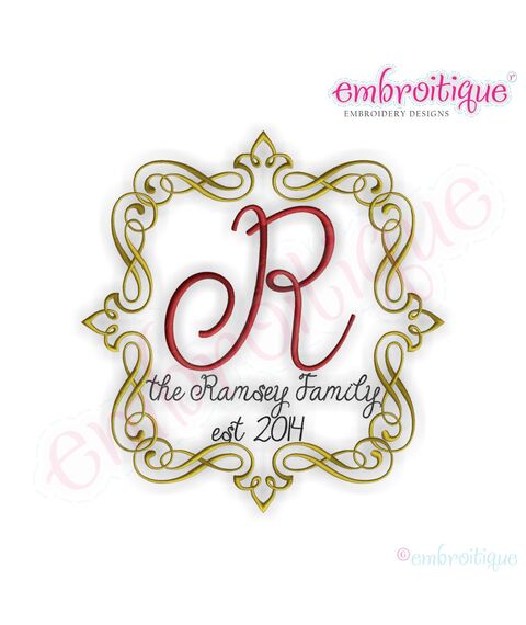 Ramsey Vintage Font Frame