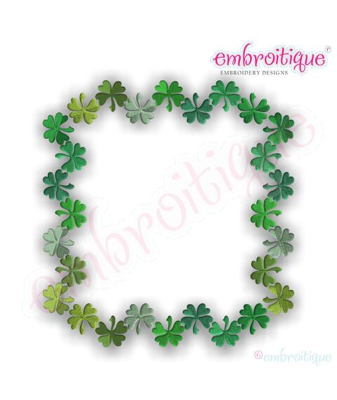 Shamrock Clover Font Frame, 2 image