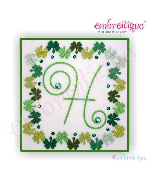 Shamrock Clover Font Frame