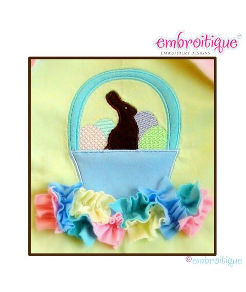 ITH Shabby Sweet Easter Basket Applique Collection