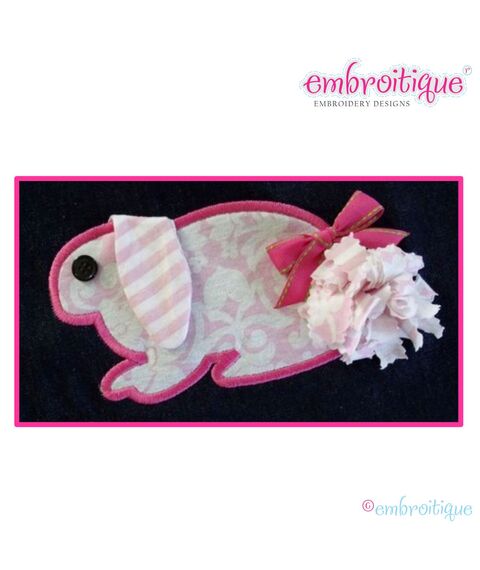 Shabby Sweet Easter Bunny Applique