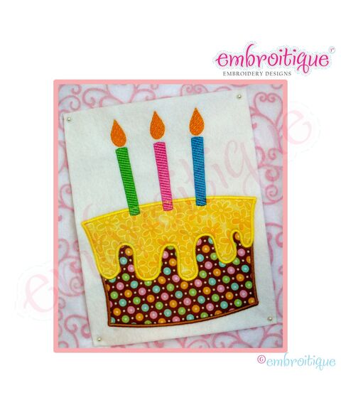 Simple Cake Applique