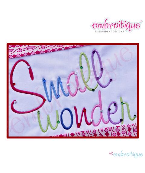 Small Wonder Monogram Font Set - Small