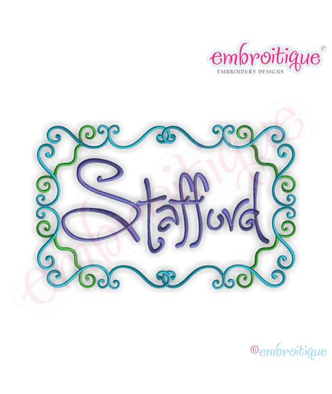 Stafford Font Frame