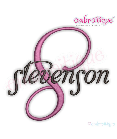 Stevenson Monogram Font Set - Small