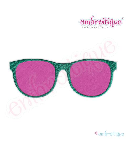 Super Star Sunglasses 1 Filled Embroidery Design