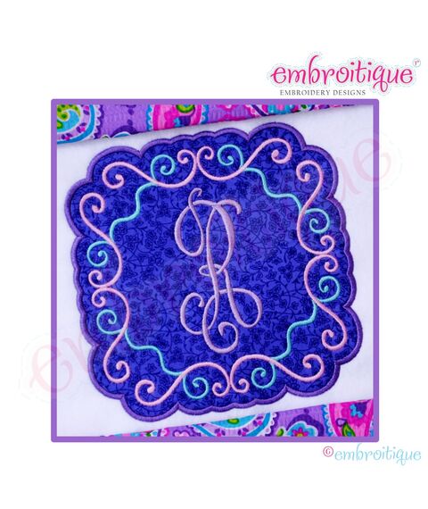 Travis Applique Font Frame - Large