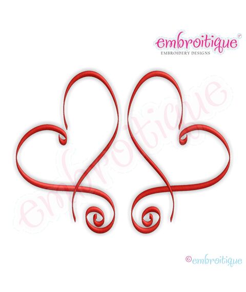 Two Hearts Swirl