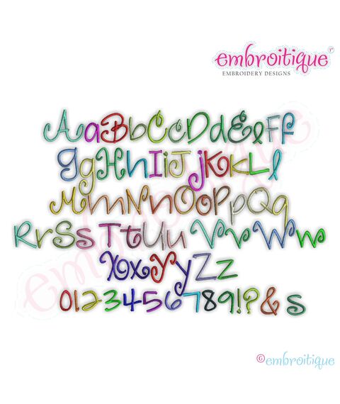 Vanessa Monogram Font Set - Small, 2 image