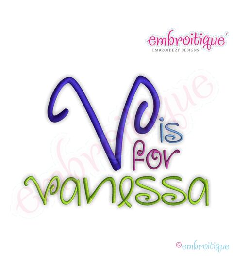 Vanessa Monogram Font Set - Small