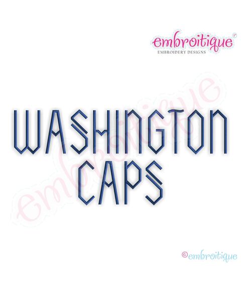 Washington Monogram Font Set - Small