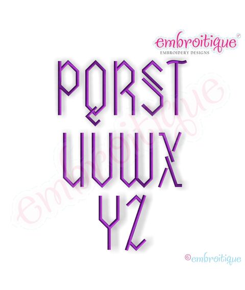 Washington Monogram Font Set - Small, 3 image