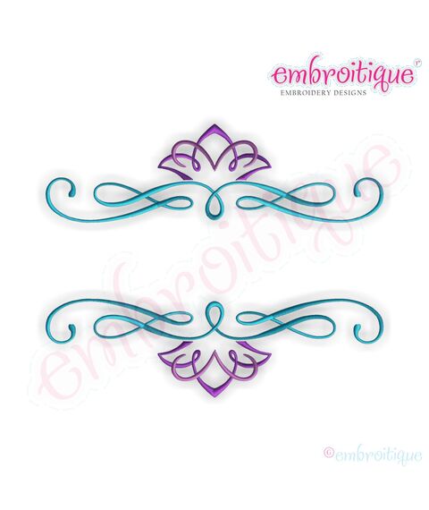 Winters Floral Font Frame, 2 image