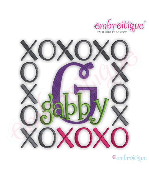 XOXO Font Frame - Large