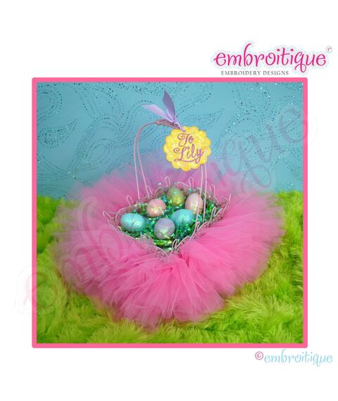 Posh and Proper - Tutu Easter Basket Free PDF Tutorial, 2 image