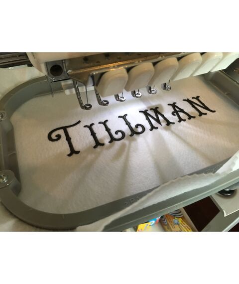 Tillman Classic Tuscan 3 Letter Monogram Machine Embroidery Alphabet, 4 image