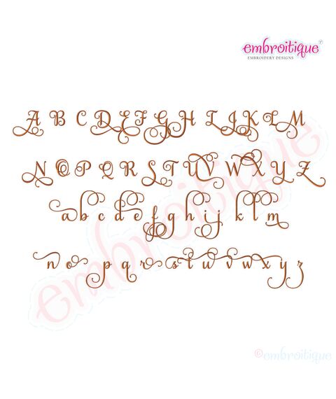 Buttercup Calligraphy Monogram Super Set Medium - ALL ALTERNATES INCLUDED!