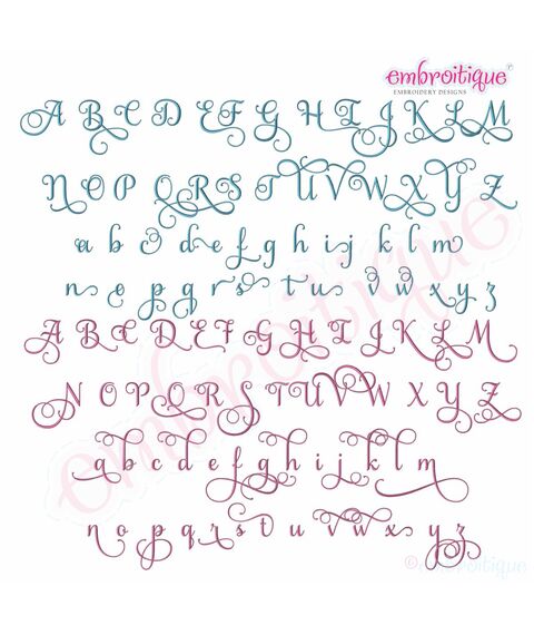 Buttercup Calligraphy Monogram Super Set Medium - ALL ALTERNATES INCLUDED!