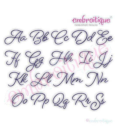 Beloved Basic - Beautiful Calligraphy Monogram Alphabet 1", 2", 3" - EXCLUSIVE