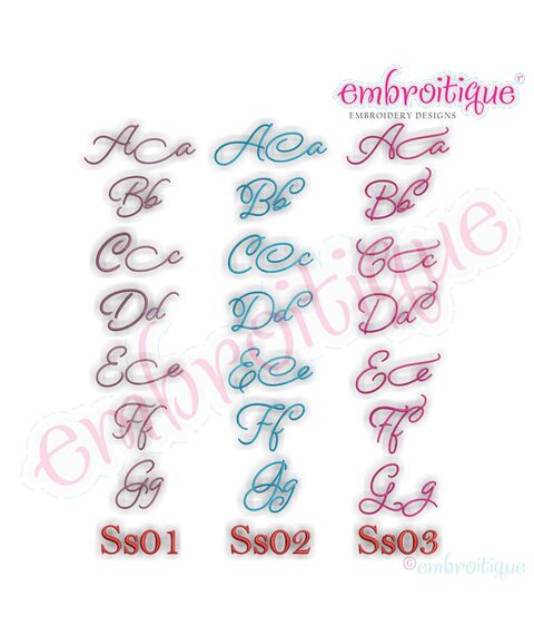 Beloved Alternates Set 1 - Beautiful Calligraphy Monogram Alphabet 1", 2", 3" - EXCLUSIVE