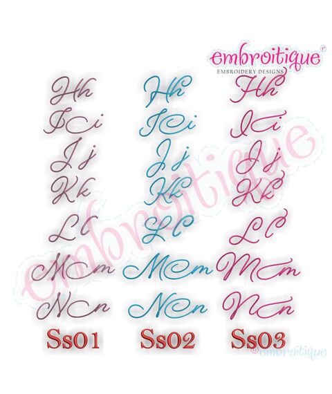 Beloved Alternates Set 1 - Beautiful Calligraphy Monogram Alphabet 1", 2", 3" - EXCLUSIVE