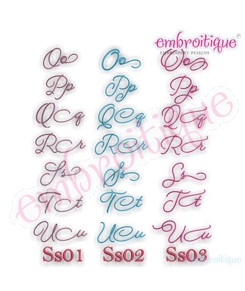 Beloved Alternates Set 1 - Beautiful Calligraphy Monogram Alphabet 1", 2", 3" - EXCLUSIVE