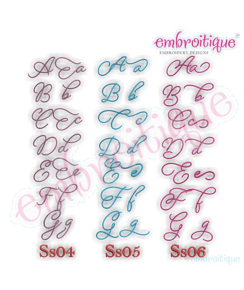 Beloved Alternates Set 2 - Beautiful Calligraphy Monogram Alphabet 1", 2", 3" - EXCLUSIVE
