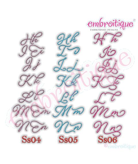 Beloved Alternates Set 2 - Beautiful Calligraphy Monogram Alphabet 1", 2", 3" - EXCLUSIVE