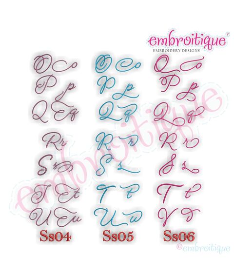 Beloved Alternates Set 2 - Beautiful Calligraphy Monogram Alphabet 1", 2", 3" - EXCLUSIVE