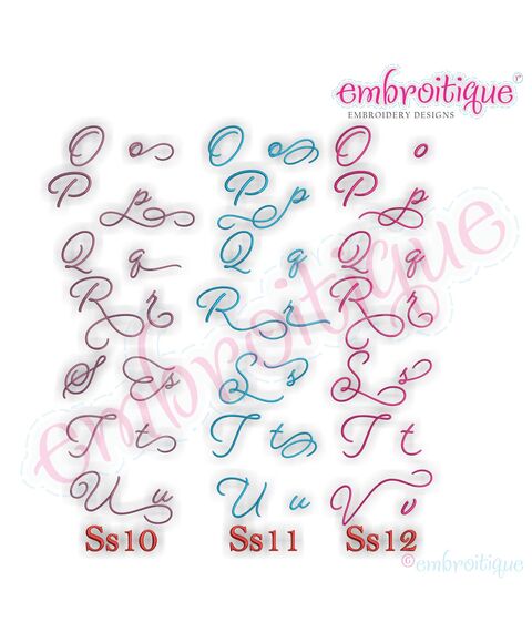 Beloved Alternates Set 4 - Beautiful Calligraphy Monogram Alphabet 1", 2", 3" - EXCLUSIVE