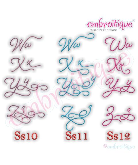 Beloved Alternates Set 4 - Beautiful Calligraphy Monogram Alphabet 1", 2", 3" - EXCLUSIVE