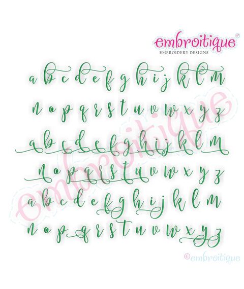 Melissa Monogram Set - Hand Lettered Calligraphy Script - Set 3 - 1", 2", 3", 2 image