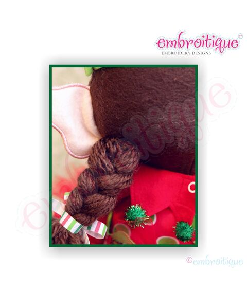 Christmas Elf Doodley Doll Main Pattern - Used to create Elfis & Elfira