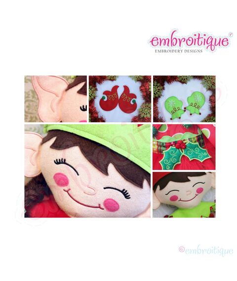 Elfis & Elfira Doodley Christmas Elf Doll Accessory Bundle Set