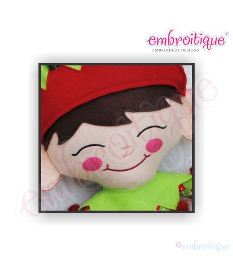 Elfis Christmas Elf Doodley Dooley Doll Face