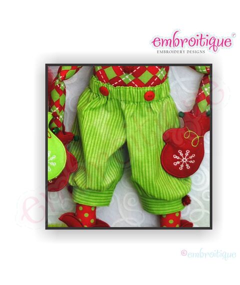 Posh & Proper - Embroitique Elfis Christsmas Elf Knickers PDF pattern