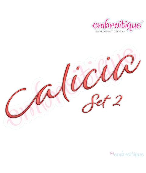 Alicia Calligraphy Monogram - Set 2 - Embroitique Exclusive!