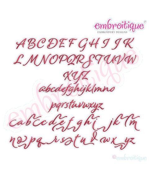 Alicia Calligraphy Monogram - Super Set - Embroitique Exclusive!