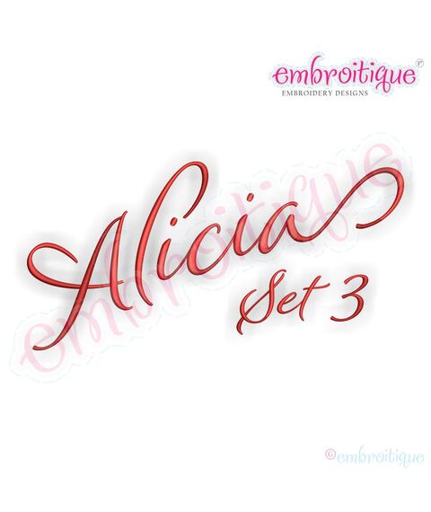 Alicia Calligraphy Monogram - Super Set - Embroitique Exclusive!