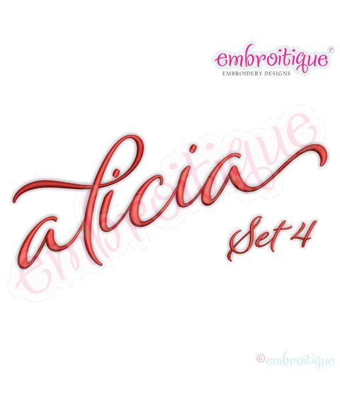 Alicia Calligraphy Monogram - Super Set - Embroitique Exclusive!