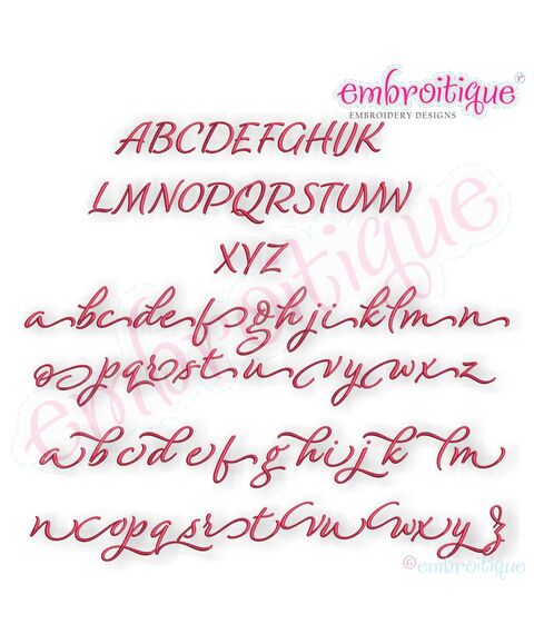 Alicia Calligraphy Monogram - Super Set - Embroitique Exclusive!